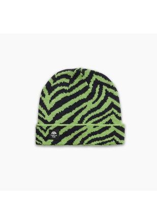 Turtle Fur Zebralicious Winter Hat in Lime at Nordstrom