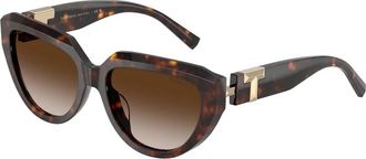 Tiffany & Co. Tf 4238U Zonnebril - Dames - Zonnebrillen - Bruin - 55 MM - Accessoires