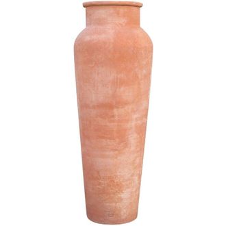 Biscottini International Jarrón de ánfora de terracota 100% Made in Italy totalmente artesanal Jarrón de exterior