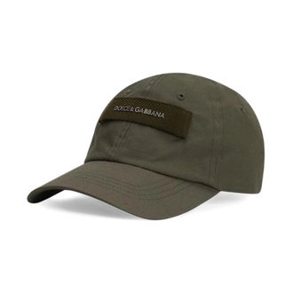 Dolce & Gabbana Caps - Heren - Petten - Groen - 57 CM - Katoen - Accessoires