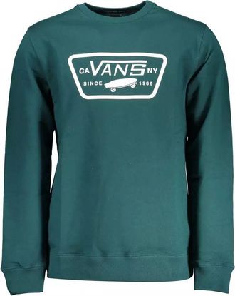 Vans Mens Classic Crewneck Sweatshirt Vn000zs2blk Style - Dark Green Cotton - Size X-Small