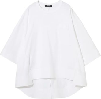 Undercover T-shirt con taschino - Bianco