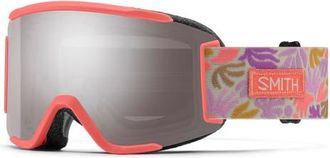 Smith Squad 180mm ChromaPop Snow Goggles in Flare Flora /Chromapop Sun at Nordstrom