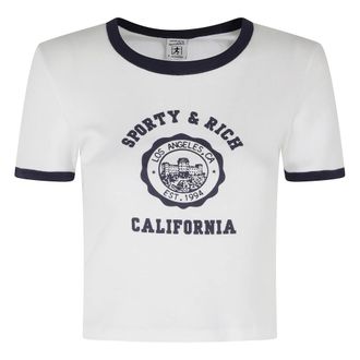 Sporty & Rich California T-Shirt - female - Sporty & Rich - T-Shirts - White - XS - Tops