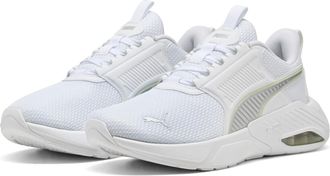 Puma Sneaker PUMA X-CELL NOVA FS, Gr. 37,5, puma wei&szlig;, puma silber, apple spritz, Textil, Schuhe Sneaker, mit Schn&uuml;rung, Textil-Obermaterial, Synthetik-Lau