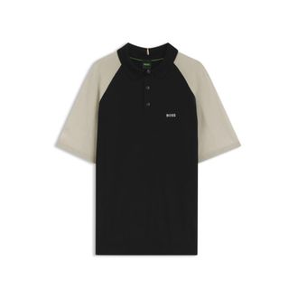 BOSS Active color-blocked knit polo