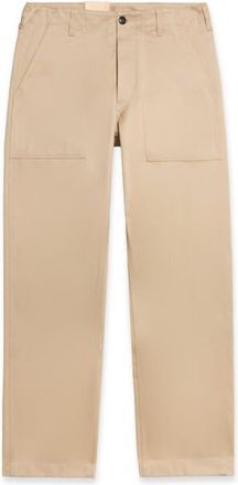 Fortela Newfatigue Heavyweight Cotton Gabardine Fatigue Pants in Ecru at Nordstrom, Size 35 X 29 Eu