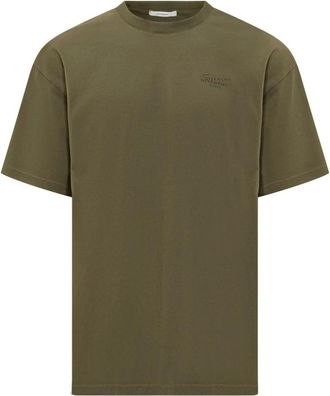 Givenchy T-Shirts, male, Green, Size: 2XL T-shirt in cotton with Stamp print