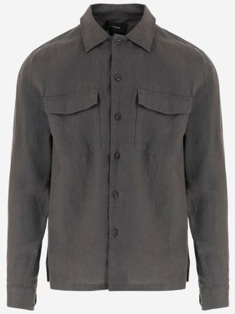 Vince Camicia in lino Vince