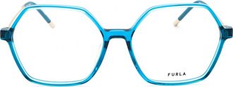 Furla VFU636 Oversized Acetate Eyeglasses - Turquoise