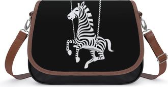 Generic Swing Zebra Small Womens Crossbody Bags Shoulder Handbag with Adjustable Strap for Travel