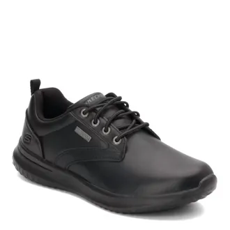 Skechers Mens Delson Antigo Oxford Shoe In Black