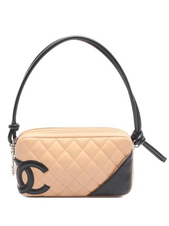 Chanel 2003-2004 Cambon quilted leather tote bag - women - Calf Leather - One Size - Neutrals