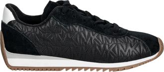 Michael Kors Rhodes Quilted Logo Leren Trainer - Dames - Sneakers - Zwart - 37 EU - Leer - Schoenen