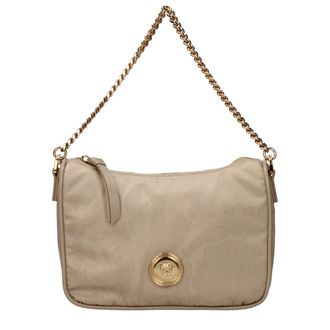 Versace Beige Fabric Womens Handbag