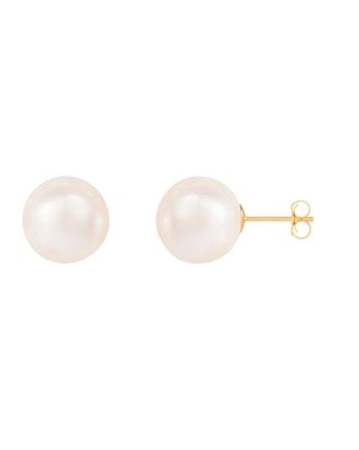 Splendid Pearls 14K 11-12Mm Pearl Earrings