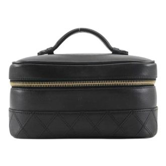 Chanel Pre-owned Handbags, female, Black, Size: ONE SIZE Pre-owned Vintage Pouch