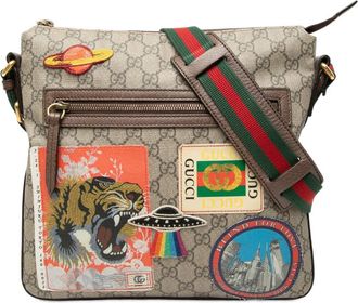 Gucci Pre-owned Gucci GG Supreme Web Courrier Crossbody Unisex PYGBMTOJ60VK7K4K