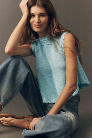 Pilcro Crew-Neck Swing Tank Top