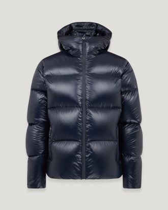 Belstaff Resolve Jacket Mens Down Filled Ripstop Dark Ink Size L