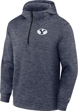 Nike BYU Cougars Nike Mens NCAA Basketball Coaches Pullover Hoodie in Blue | IM2570-419