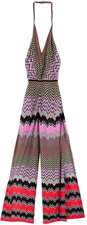 Missoni Mare Multicoloured Halterneck Split Leg Jumpsuit Size XXS