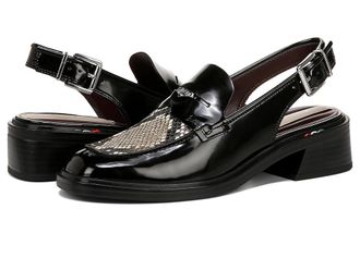 Franco Sarto Giada Womens Shoes Black/Snake : 8.5 M, Leather