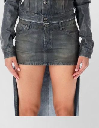 7 For All Mankind waxed cropped denim jacket