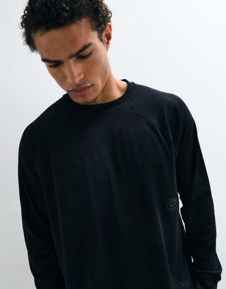 Nike NAC Dri-FIT top in rete a maniche lunghe nero