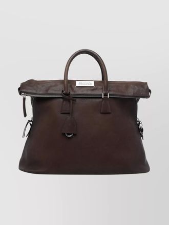Maison Margiela leopard print 5ac handbag with shoulder strap