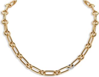 Pragnell 18K yellow gold mini Havana diamond necklace