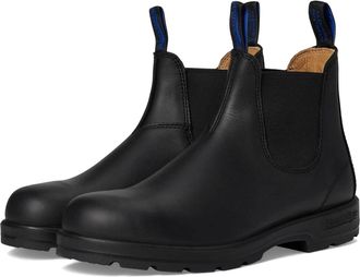 Blundstone 566 Boots Mens Black Leather Round Toe Ankle Chelsea ZOGG3534