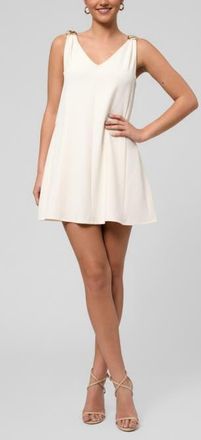 Rachel Roy Sleeveless Pearl Romper in Ivory at Nordstrom, Size X-Large