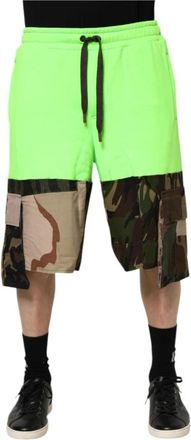 Dolce & Gabbana Cargo Bermuda Shorts met trekkoordsluiting - Heren - Korte Broeken - Veelkleurig - M - Katoen - Korte Broeken