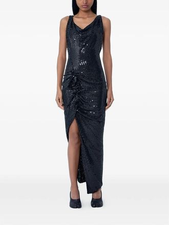 Vivienne Westwood Sequined Cowl-neck Dress