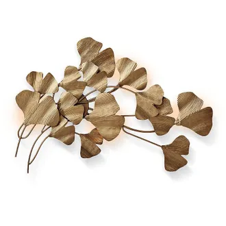 Frontgate Gingko Illuminated Wall Sculpture - Frontgate