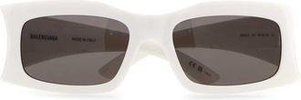 Balenciaga Unisex White Acetate Sunglasses