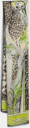 Roberto Cavalli Multicolor Silk Scarf