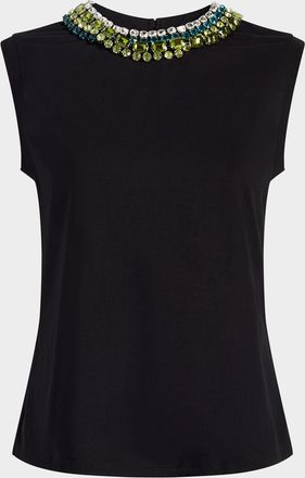 Cinq &agrave; Sept Blaine Crystal-Embellished Tee