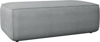 VENTE-UNIQUE.COM Puf terciopelo gris claro