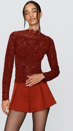 Maeve Lace Boatneck Top