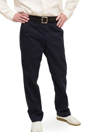 Alex Mill Cotton Herringbone Field Pants in Navy at Nordstrom, Size 33 X R