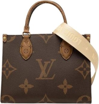 Louis Vuitton Pre-owned Onthego PM - Dames - Vintage Handtas - Bruin - ONE Size - Vintage