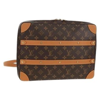 Louis Vuitton Pre-owned Vintage Canvas Crossbody Tas - Heren - Pre-owned - Bruin - Maat: ONE Size