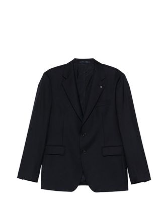 Tagliatore Black Solid Two-Piece Formal Suit