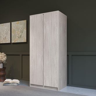 Seconique Malvern 2 Door Wardrobe in Light Stone