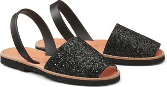 Minorquines Platte sandalen met pailletten AVARCA PAILLETTES