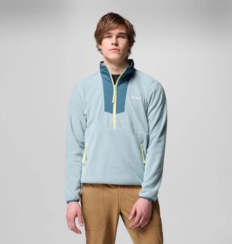 Columbia Sequoia Grove Jacket Mens Blue Fleece Half Zip Long Sleeve JAX297