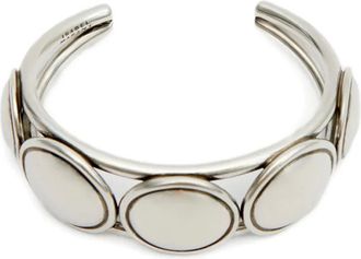 Isabel Marant Bracciale Ned con logo inciso - Argento