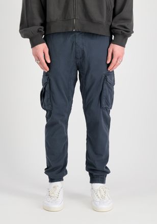Alpha Industries Cargohose ALPHA INDUSTRIES Cotton Twill Jogger, Herren, Gr. XXL, Normalgr&ouml;ssen, blau (ultra navy), Obermaterial: 98% Baumwolle, 2% Elastan; Futter: 10
